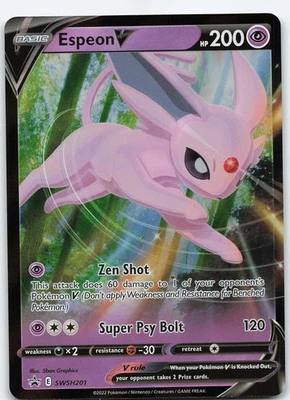 Espeon V - SWSH201 Promo Holo SWSH: Sword & Shield Promo Cards NM Pokémon - Image 1 of 2