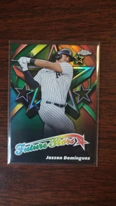 2025 Topps Chrome Jasson Dominguez Future Stars Green NY Yankees - Bild 1 von 2