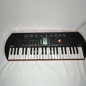 Casio SA-76 Electronic Mini Personal Keyboard 44-Key 100 Tones 50 Rhythms Tested - Afbeelding 1 van 10