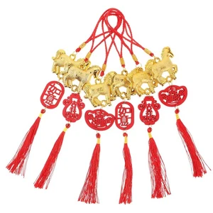 Colgante colgante bonsái año caballo decoraciones año nuevo chino 6 piezas para 20... - Imagen 1 de 7