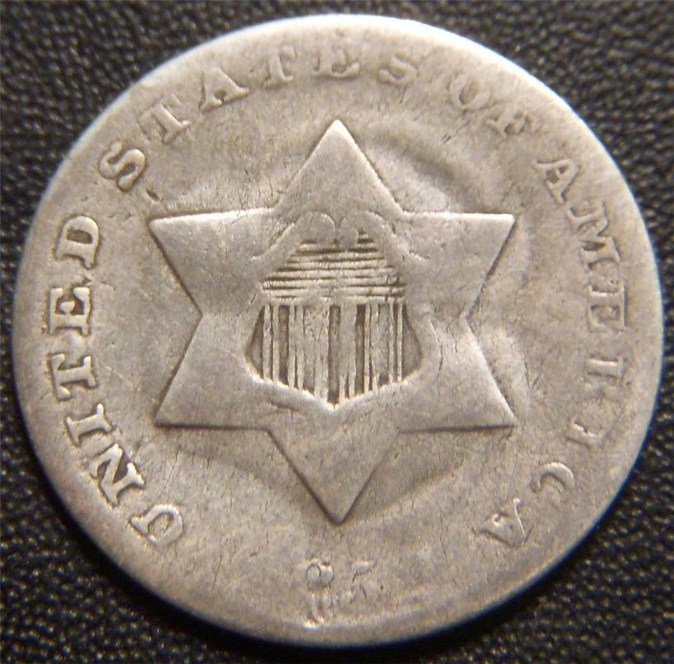 1852 Silver Three Cent - Weak Date, and Shield on Star - Image 1 of 1