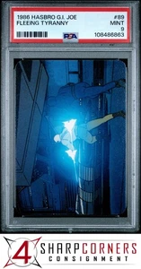 1986 HASBRO G.I. JOE #89 FLEEING TYRANNY SNAKE EYES POP 3 NONE HIGHER PSA 9 - Picture 1 of 3