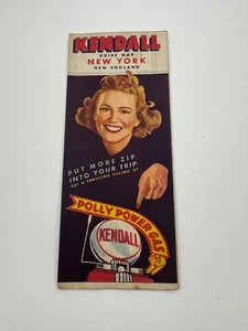 Vintage Road Map Kendall 1942 NOS - Picture 1 of 6