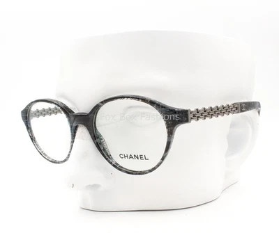 Gafas Chanel ch3319 1527 Azul Gris Tweed Gunmetal 51 mm Sin Estuche Foto 1 de 4