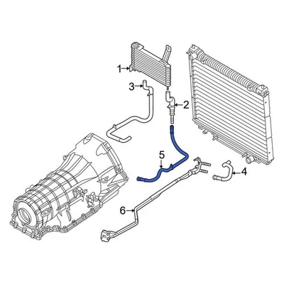 For Ford E-350 Super Duty 08-22 Ford Automatic Transmission Oil Cooler Hose Foto 1 de 4