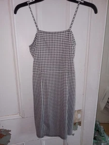 Girls size L 10 / 12 Dress children's L Black and White checkered  - Picture 1 of 3