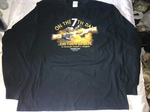 Rare ON THE 7th DAY Let There Be BEN ROETHLISBERGER 2006 Religion SHIRT Size XL - Picture 1 of 15