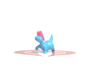 Darling Dinos Figure Blue True Dinosaur Friend LiL Dino Meritus 1992 - Picture 1 of 2