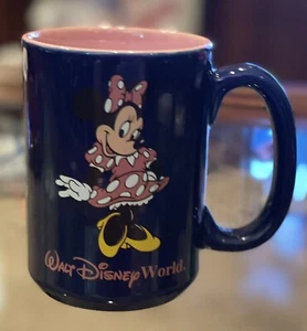 Taza de té de café Walt Disney World azul Minnie Mouse - Imagen 1 de 5