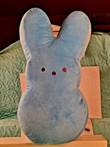 Ostern PEEPS blauer Marshmallow Süßigkeitenhase 17 Zoll Kissen Plüschhase Stofftier - Bild 1 von 12