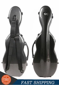 4/4 Violin case Mixed Carbon Fiber Violin Box Black Color Strong Light Code Lock - Picture 1 of 12