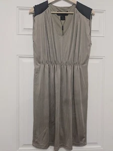 Kim Kardashian Twist Front Metallic Sleevless Dress Size Large - Picture 1 of 5