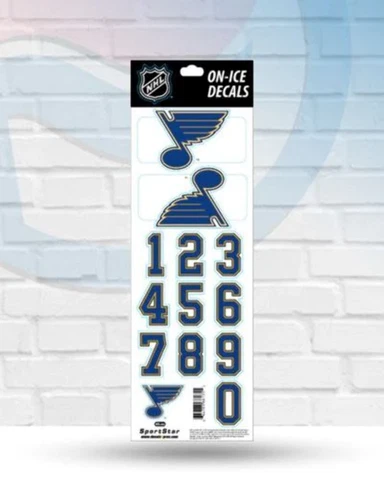 St Louis Blues Helmet Decal Set - Away Helmet Cover