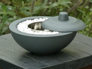 Feuerschale aus Beton, anthrazit Beton Deko Handmade - Bild 1 von 5