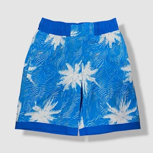 Columbia Kids Boy's Blue Palm Trees Sandy Shores Board Shorts Swimwear Size S - Picture 1 of 3