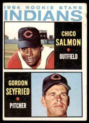 1964 Topps Baseball Card 1964 Indians Rookie Stars - Chico Salmon/Gordon - Image 1 of 2
