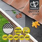 Gardeon Gutter Guard Aluminium Leaf Mesh Garden 100x20cm Heavy Duty Brush DIY