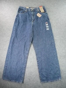 Levis Jeans Womens 31x29 High Waisted Straight Baggy Wide Leg Hemp Blend - Picture 1 of 16
