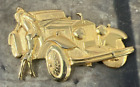 Vintage JJ Park Lane Beverly Hills Gold Tone Rolls Royce Brooch Pin