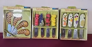 3 Set 4pz Distributori Formaggio Joie de Vivre Nuovo Multi Design Regalo NUOVO - Foto 1 di 5