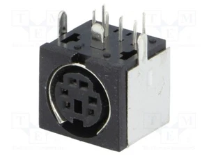 Buchse weiblich THT abgeschirmt PIN: 6 DIN mini 100V TM 0508 a/6 Mini-DIN-Stec - Bild 1 von 1