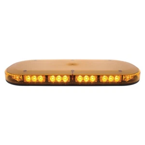 42 High Power LED Micro Strobe Warning Bar with Amber Lens - Permanent Mount - Picture 1 of 7