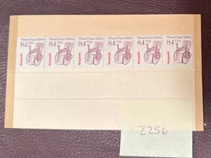 US Scott #2256, 8.4c, Transportation, Wheel Chair, Coil Strip of 6, MNH - Picture 1 of 1