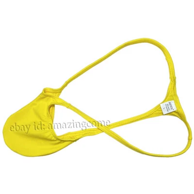 Men's Spandex Micro Thong Underwear Contour Pouch G-string Tangas Bikini T-back - Image 1 of 4
