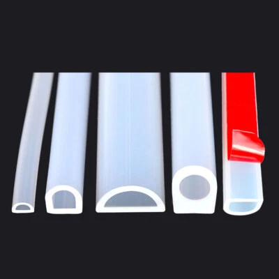 Fensterdichtung Selbstklebend Silikon D-Profil Türdichtung Dichtband Dichtung - Bild 1 von 3