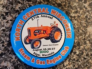 Pin Pinback Button 2000 Edgar North Central Wisconsin Steam & Gas Engine Club - Picture 1 of 6