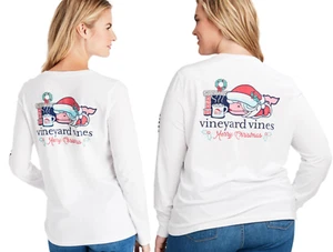 Camiseta de Navidad Vineyard Vines Mrs. Claus nueva sin etiquetas, 2021 - Imagen 1 de 5