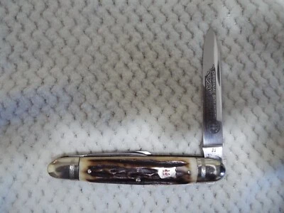 1979 Kissing Crane Stag Whittler Pocket knife — 第 1/4 张图片