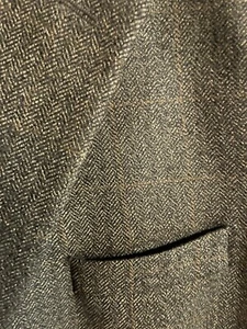 Evan Picone Herren 41 R Blazer 100% Lammwolle Tweed Anzug Sakko Braun Sport Mantel - Bild 1 von 9