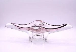 Amethyst Josef Hospodka Art Glass Dish Bowl for Chribska Glassworks Vintage MCM - Picture 1 of 10