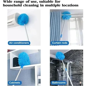 Ceiling Fan Duster-Cobweb Cleaner Microfiber Brush Extension Pole Telescopic - Bild 1 von 10