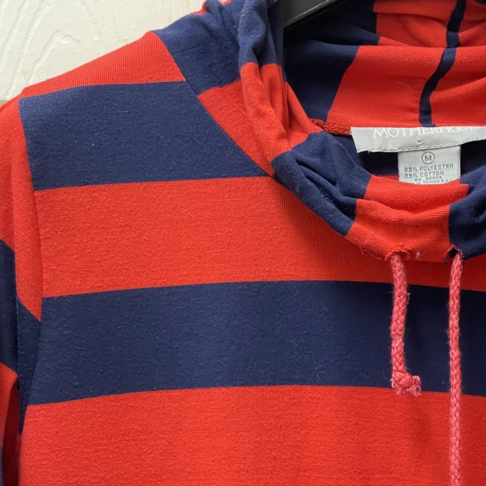 Motherhood Maternity Rugby Striped Long Sleeve Cowl Neck Tunic Medium Soft - Image 1 of 4