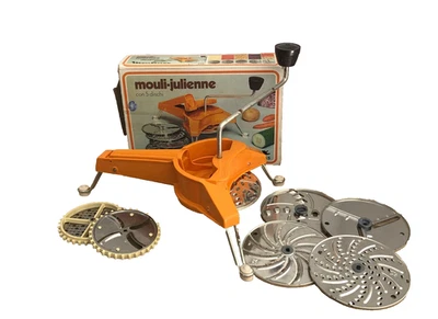 Vintage Moulinex Moulin-Julienne Food Processor Five Interchangeable Blades - Image 1 of 4