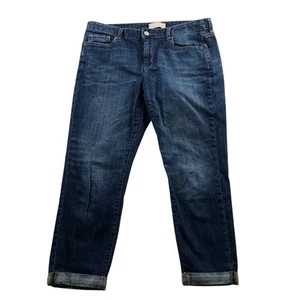 Banana Republic Womens Jeans Size 30/10 Blue Denim Straight Leg Cuffed Cropped - Picture 1 of 16