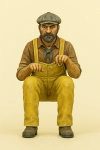 Seated Tug Boat Captain Scale Model Ship Crew Figure TG25C - Picture 1 of 27