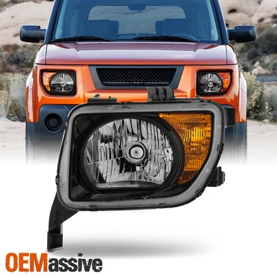 For 2007-2008 Honda Element Halogen Type Headlight Headlamp Black Driver Side — 第 1/4 张图片