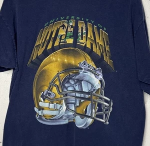 Vintage Salem Sportswear T-Shirt Notre Dame Fighting Irish Single Stitch XL 90er - Bild 1 von 4