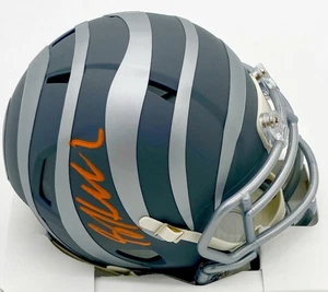 SAM HUBBARD Signed Mini Helmet Slate Cincinnati Bengals DE Metabilia Certified - Picture 1 of 1