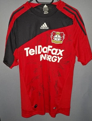 Bayer Leverkusen Adidas Trikot 2008/09 Tel Da Fax Energy teamsigniert Autogramme - Bild 1 von 4