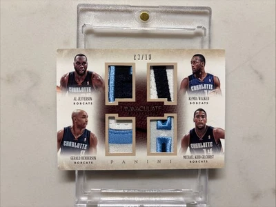 Al Jefferson Kemba Walker Gerald Henderson MKG 2013-14 Panini Immaculate /10 #2 - Imagem 1 de 2