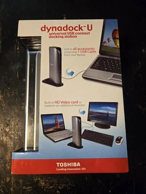 Toshiba Dynadock-U USB 2.0 Universal Docking Station PA3575U-1PRP — 第 1/4 张图片