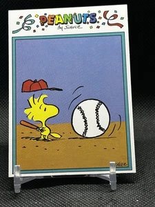 Woodstock Playing Baseball 1995 Peanuts Card #9 (NM) - Picture 1 of 2