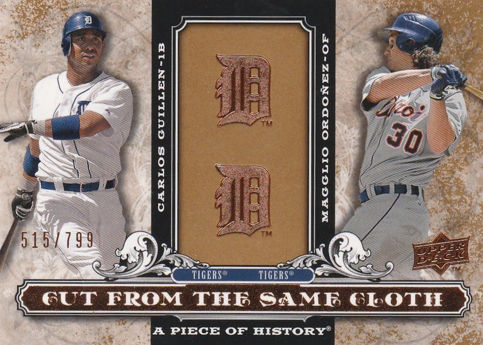 2008 Pieza de Historia Béisbol CSC-OG Corte Mismo Tela Inserto/799 Foto 1 de 1