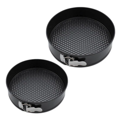 Antihaft Springform rund 2er Set - 26 / 24cm - Back Kuchen Torte Form PFOA-frei - Bild 1 von 4