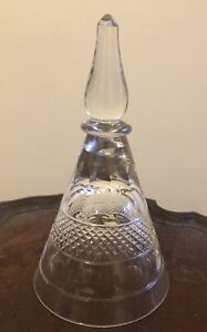 Cumbria Crystal Cut Glass Grasmere Stirrup Cup Wine Glass Trumpet Bowl Rare