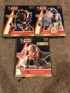 Star Wars Puzzle Lot Darth Maul, Yoda, R2-d2 Shaped 100 Pieces 7 - Picture 1 of 6